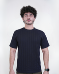 Ribbed Essential Tee — Black