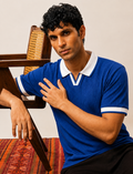 Ribbed Polo — Royal Blue